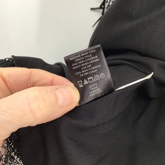 Ann Taylor Women’s Ruffled Peplum Fringe Jacket Blazer Business Career Size 12P - Picture 9 of 9